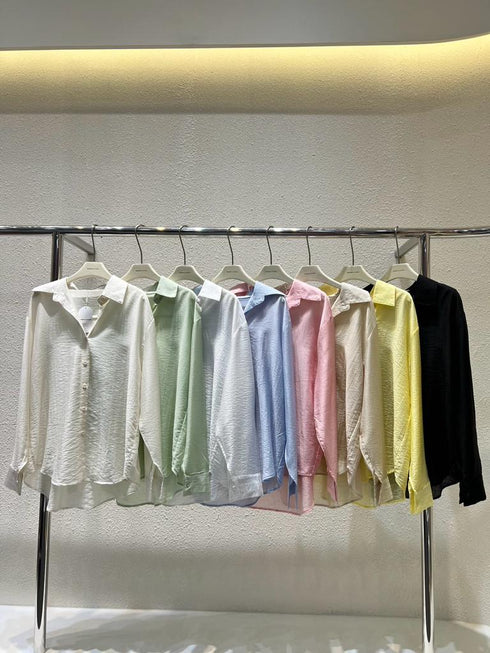 WANWAN See Through Long Sleeves Shirts